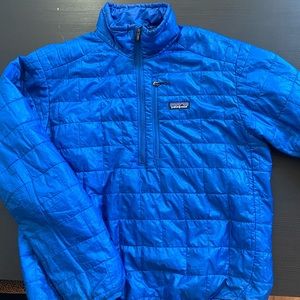 Patagonia three-quarter zip puffer